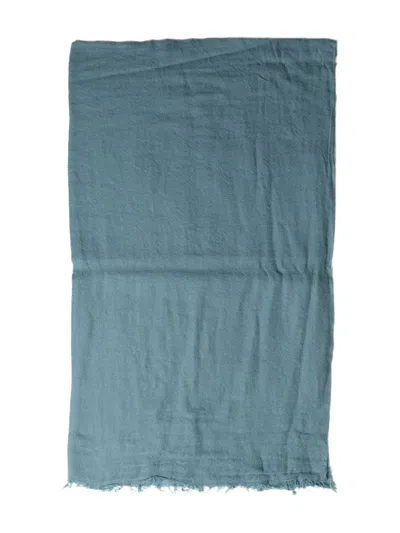 Frenckenberger Cashmere Scarf In 蓝色