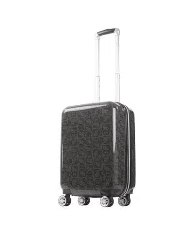 Ful Hello Kitty Pose All Over Print 21" Hard-sided Luggage In Black
