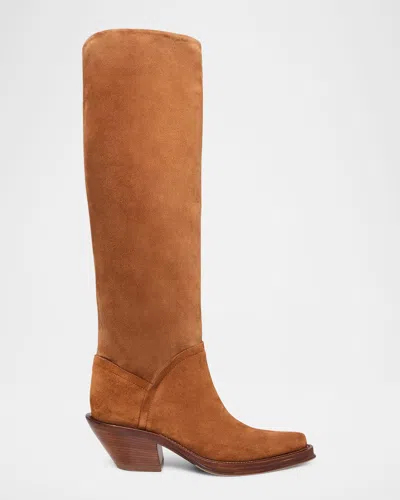 GABRIELA HEARST CAMERO SUEDE KNEE BOOTS