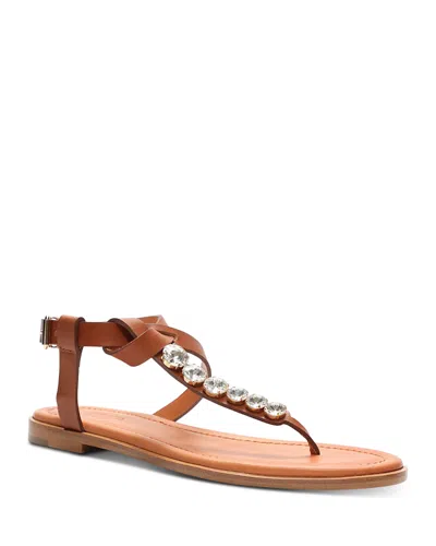 Giambattista Valli Women's Embellished Sandals In Cuoio