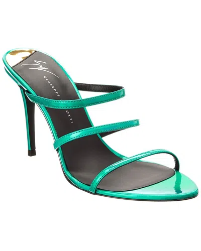 Giuseppe Zanotti Clandestino 90 Vinyl Sandal In Green