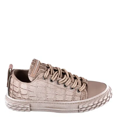 Giuseppe Zanotti Ladies Blabber Low Top Sneakers In Neutral