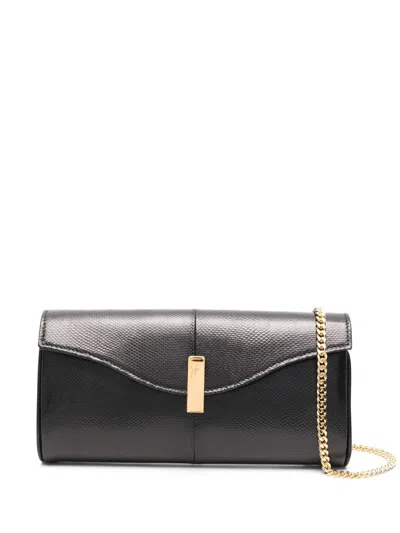 Giuseppe Zanotti Leather Clutch Bag In Black