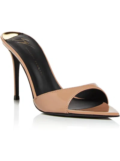 Giuseppe Zanotti Womens Leather Heels In Beige