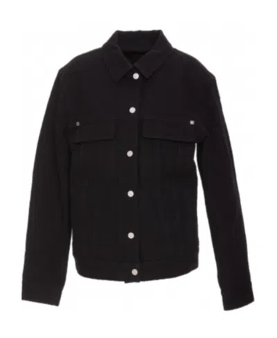 Givenchy 4g-embroidered Denim Jacket In Black