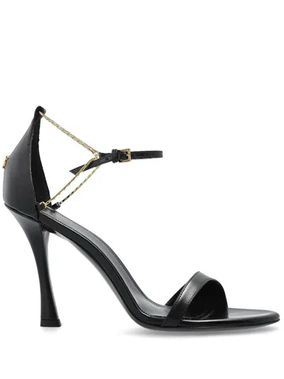 Givenchy 4g Liquid Sandals In Leather In Black