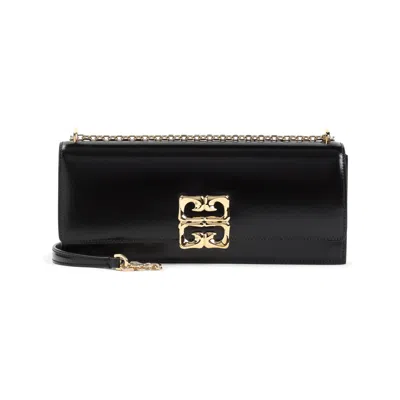 Givenchy Structured Black Calf Leather Shoulder Bag