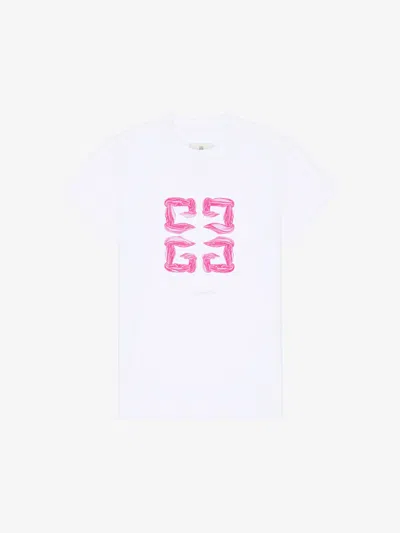 Givenchy 4g Slim Fit T-shirt In Cotton In White