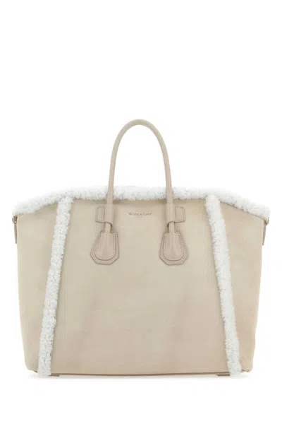 Givenchy Beige Antigona Small Satchel Bag
