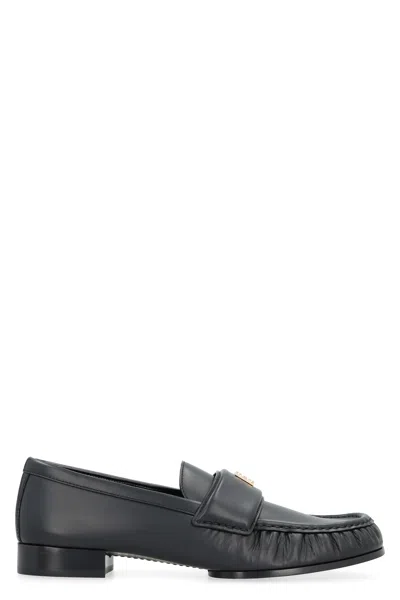 Givenchy Black Leather 4g Loafers