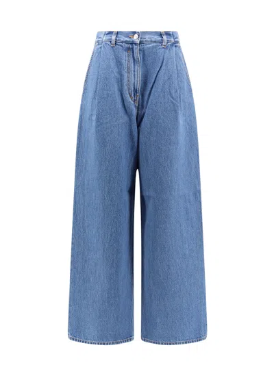 Givenchy Cotton Jeans With Metal 4g Detail In Blue