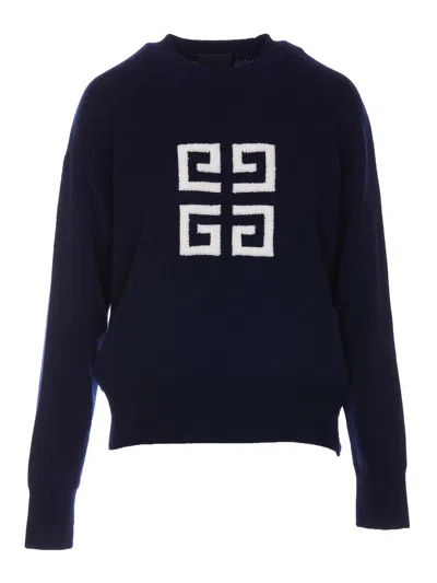 GIVENCHY SUÉTER CUELLO REDONDO - AZUL