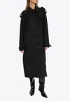 GIVENCHY DOUBLE-BREASTED BELTED TRENCH COAT