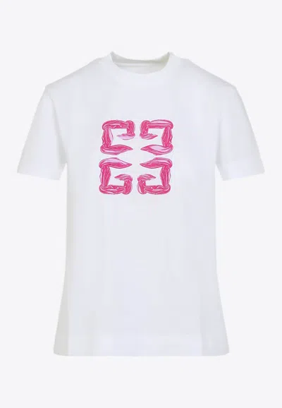 Givenchy Logo-print Crewneck T-shirt In White