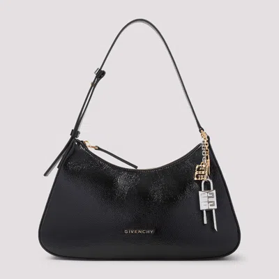 Givenchy Lucky Small Lock Shoulder Bag In Leather In Black