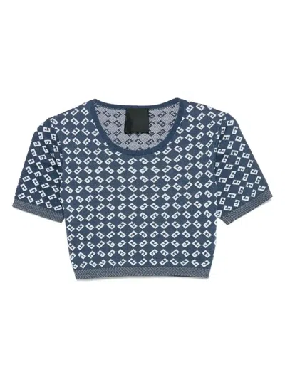 GIVENCHY MONOGRAM 72 JACQUARD T-SHIRT - WOMEN'S - VISCOSE/POLYAMIDE/COTTON