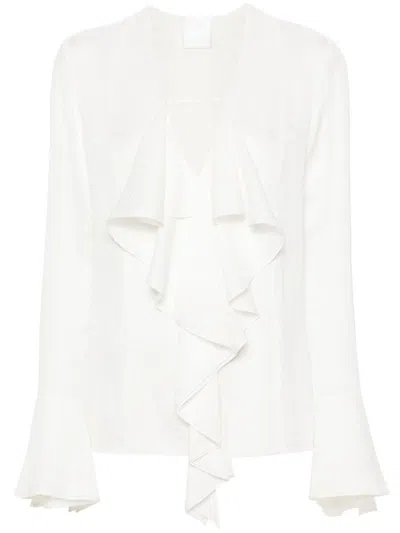 Givenchy Ruffled Blouse In White