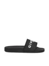 Givenchy Logo Slide Sandals In Black