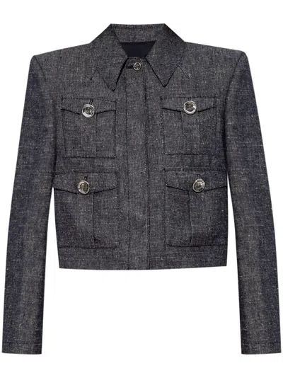 GIVENCHY GIVENCHY SHORT DENIM JACKET WITH 4 POCKETS