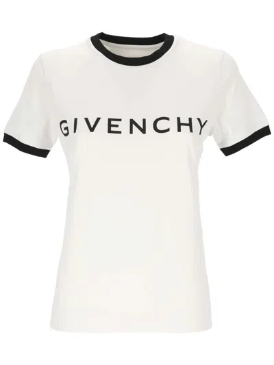 Givenchy Ringer Printed Cotton-blend Jersey T-shirt In White