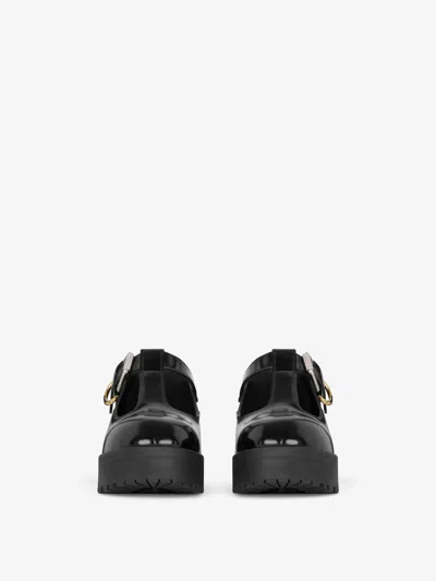Givenchy Voyou Baby Leather Mary Jane Loafers In Black