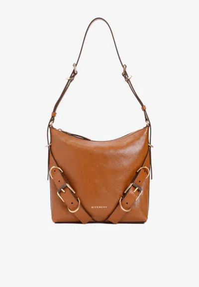 Givenchy Small Voyou Leather Crossbody Bag In Tan