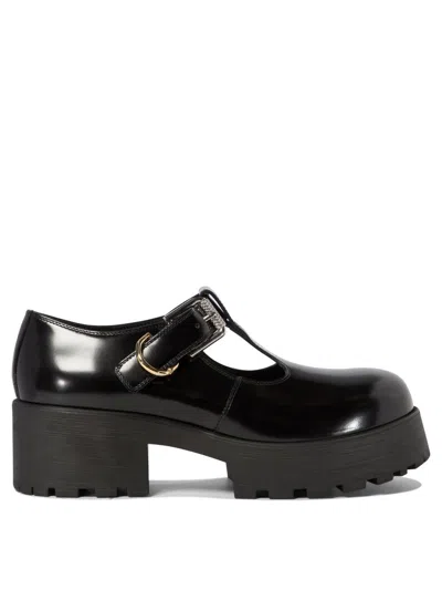 Givenchy Voyou Baby Leather Platform Mary Jane Pumps In Black