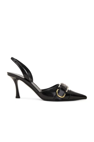 Givenchy Voyou Leather Slingback Pumps In Black