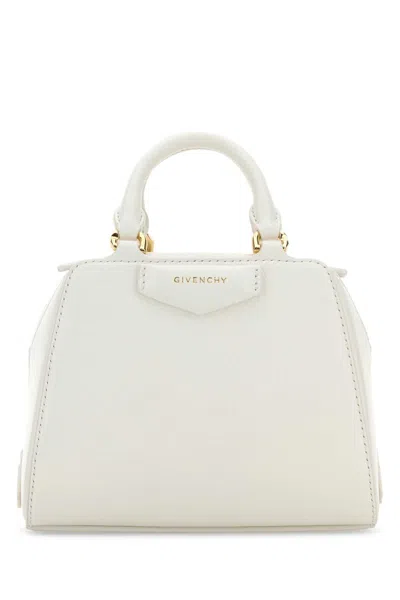 Givenchy White Nano Antigona Cube Small Satchel