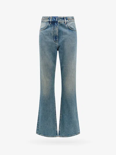 Givenchy Womens Medium Blue Straight-leg Mid-rise Denim Jeans