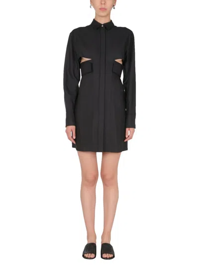 Givenchy Chic Chemisier With Graphic Inserts For Women In Black