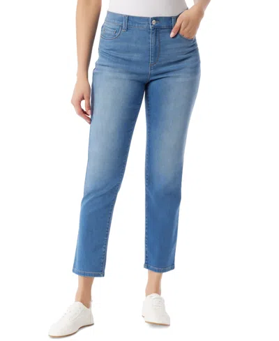 Gloria Vanderbilt Women's Knitology Cali Straight-leg Ankle Jeans In Borgo