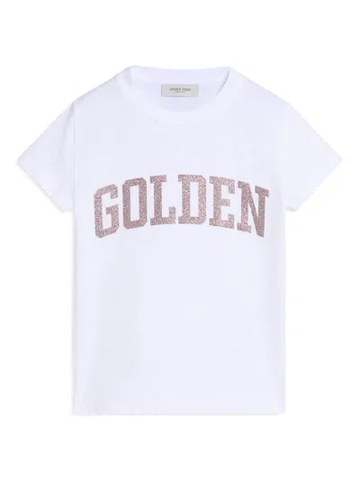 Golden Goose Kids' Cotton T-shirt In White