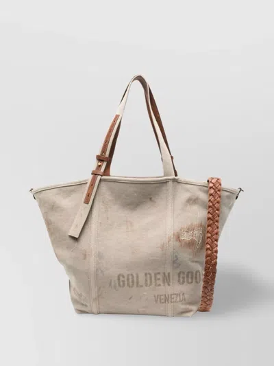 Golden Goose Distressed Effect Tote Bag With Detachable Strap