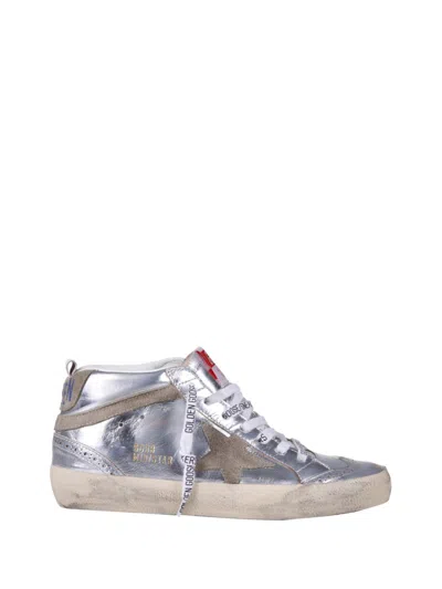 GOLDEN GOOSE GOLDEN GOOSE MID STAR LAMINATED SNEAKERS
