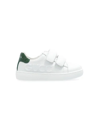 Gucci Kids' Ace Sneakers In White