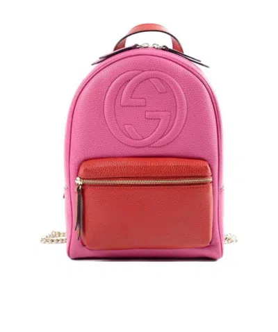 Gucci Gg Decorated Backpack In Pink