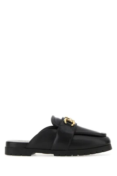 Gucci Airel Leather Horsebit Loafer Mules In Black