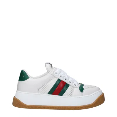 Gucci Sneakers Women Leather White/green