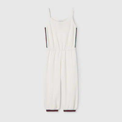 Gucci Kids' Terrycloth Overall In White/mix