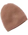 HANNAH ROSE HANNAH ROSE RAISED DIAMOND STITCH CASHMERE HAT
