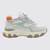 Hogan Hyperactive Sneakers In Verde Acqua/arancio