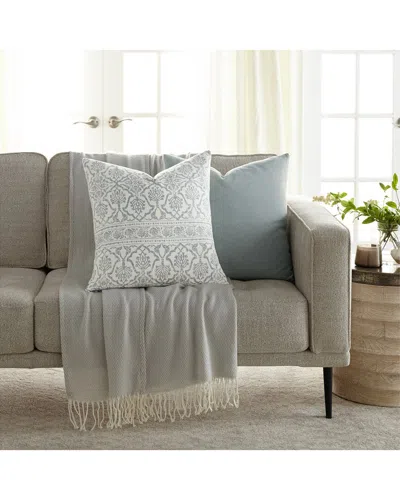 Home Collection Pack Of 2 Antique Floral Throw Pillows In Gray