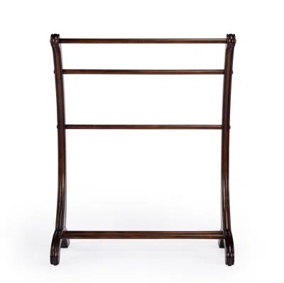 Homezia Deep Cherry Blanket Stand