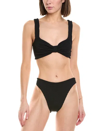 Hunza G 2pc Bonnie Bikini Set In Black