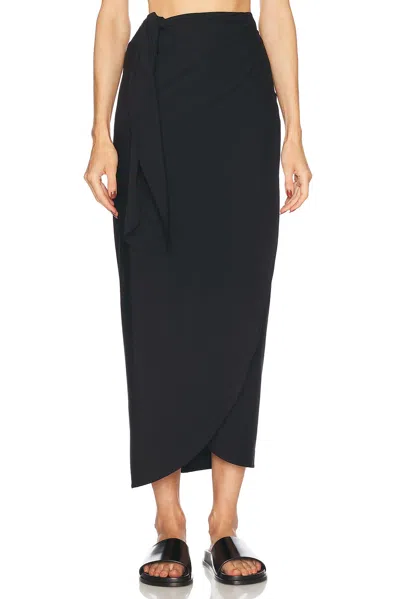 Hunza G Long Sarong In Black