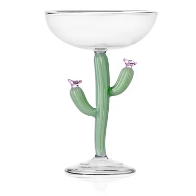 Ichendorf Desert Plants Cactus Champagne Glass In White
