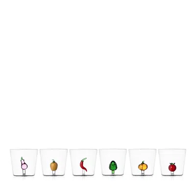Ichendorf Vegetable Assorted Glasses, Set Of 6 In White