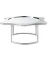 INSPIRED HOME INSPIRED HOME CARIS SILVER COFFEE TABLE