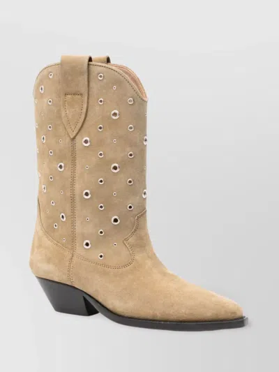 Isabel Marant Duerto 40mm Boots In Beige
